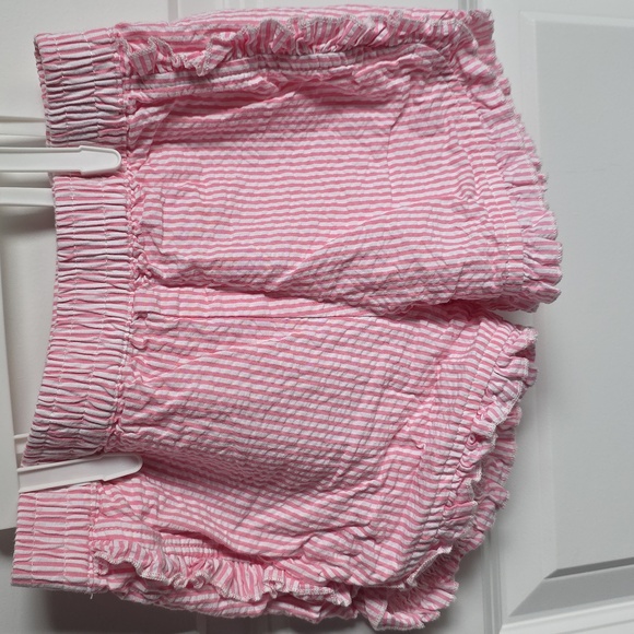 Adventurewear360 Pink Seersucker And Ruffled Lace Outfit Kids Size 5 NWT - Picture 6 of 9
